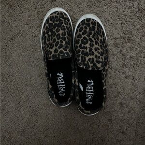 Leopard Print Women's Slip-On Shoes